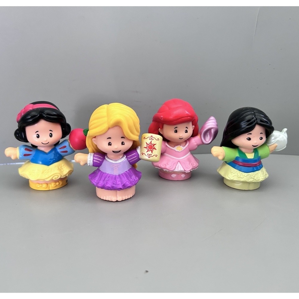 Fisher Price Little People Lot Disney Princesses Snow White Ariel Mulan Rapunzel